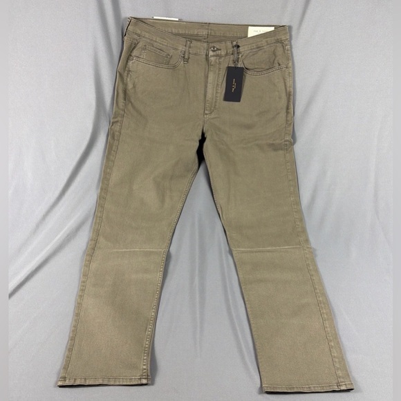 Rag & Bone RB 2 Slim Fit 40 x 32 Cement Cotton Spandex NWT MSRP $228